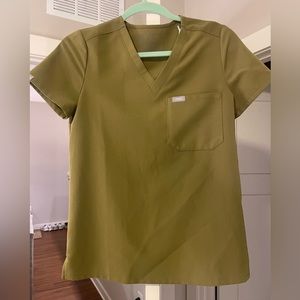 Figs Women’s Martini Olive XXS Tall High Waisted Yola & XXS Catarina Scrubs